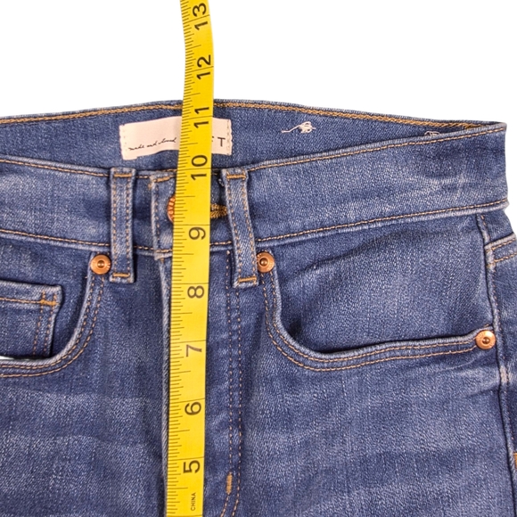 NWOT Loft High Waist Flare Crop Blue Jeans - Picture 7 of 9